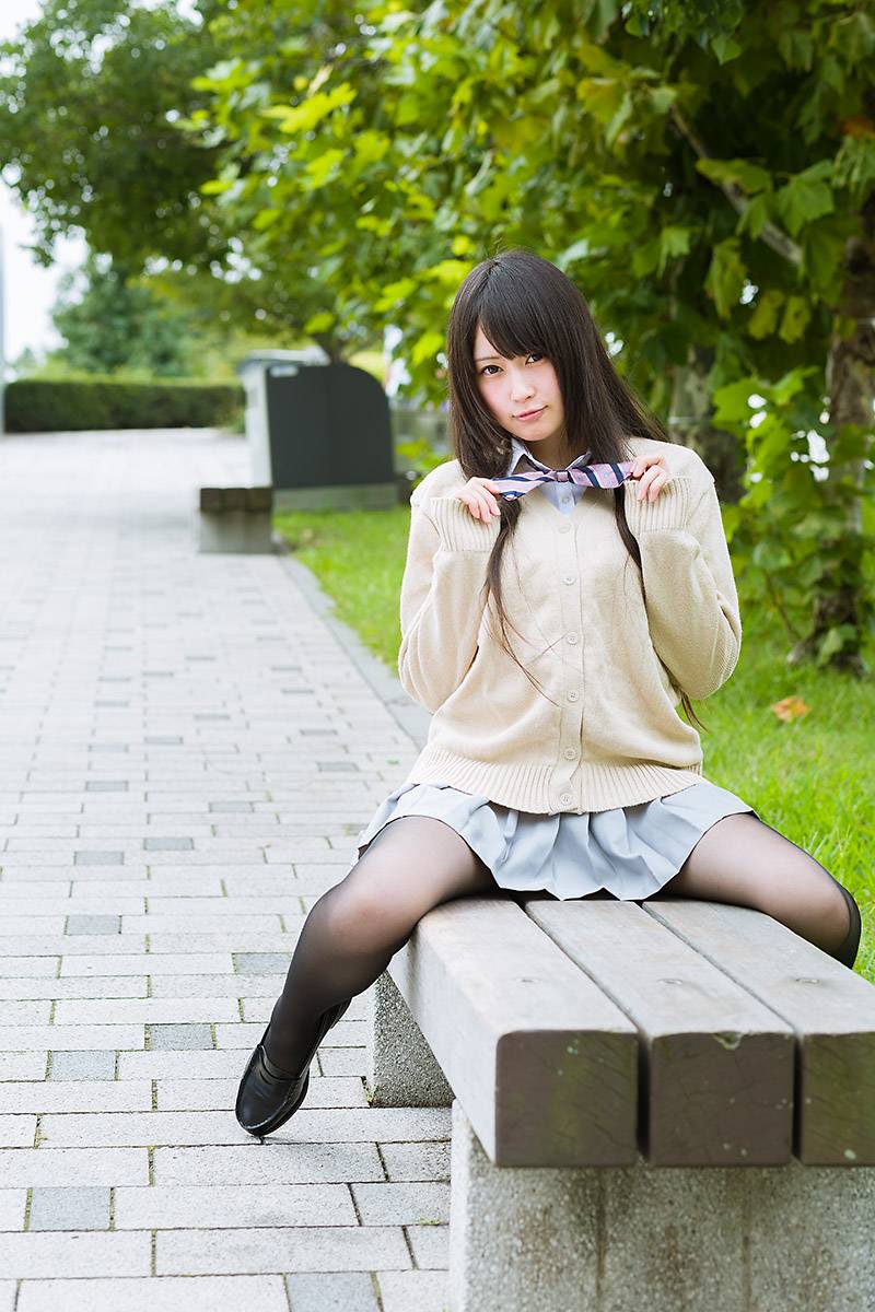 レイヤー御伽ねこむの女子校生コスプレ画像